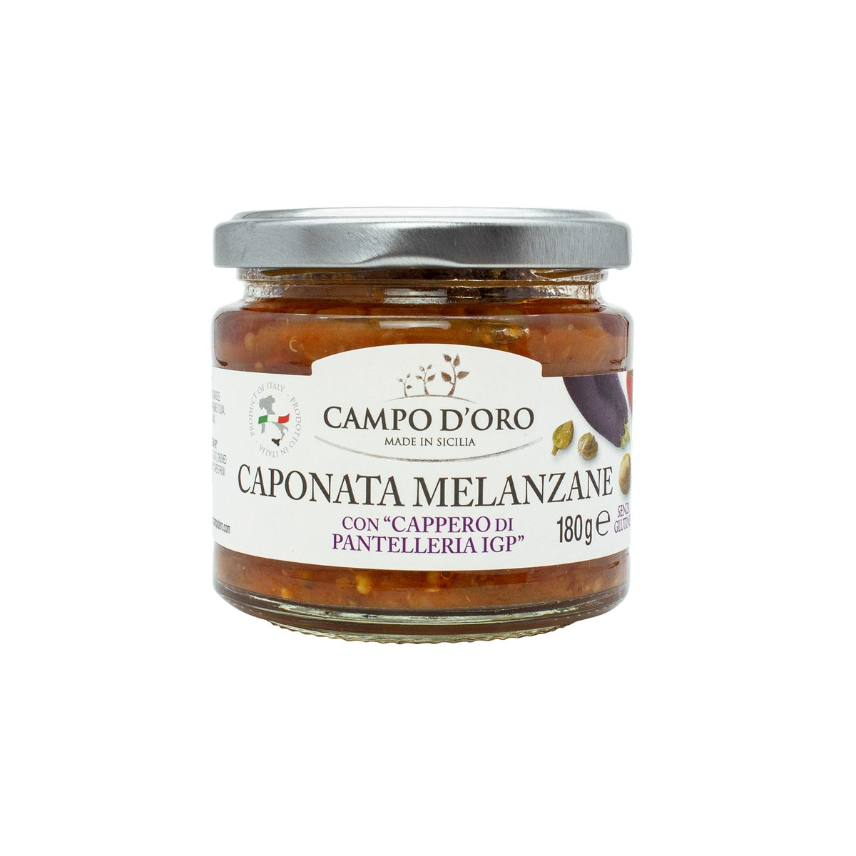 Caponata Di Melanzane Caponata Di Melanzane Con “Capperi Di Pantelleria Igp”