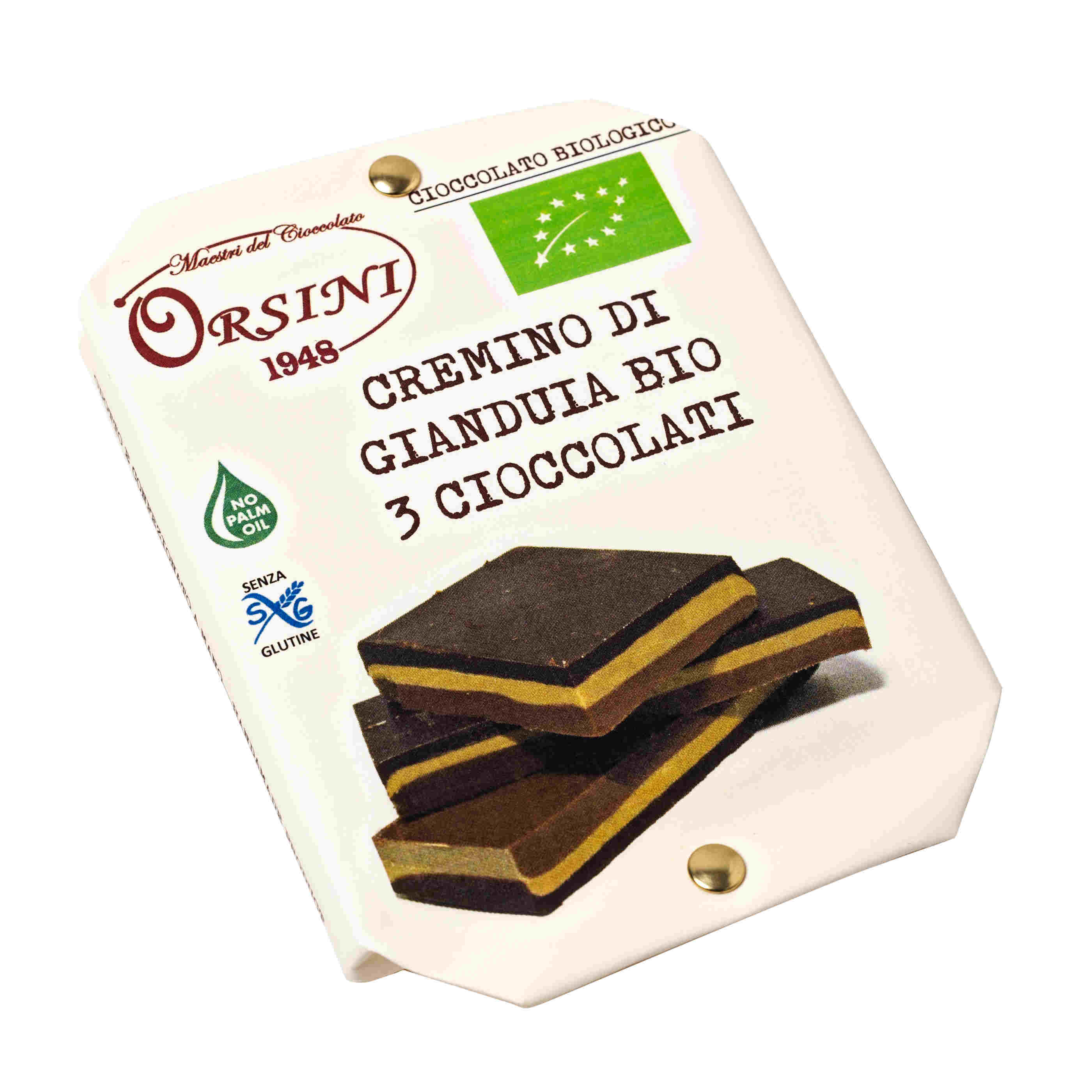 Piastrella Biologica Di Cremino E Gianduia 3 Cioccolato