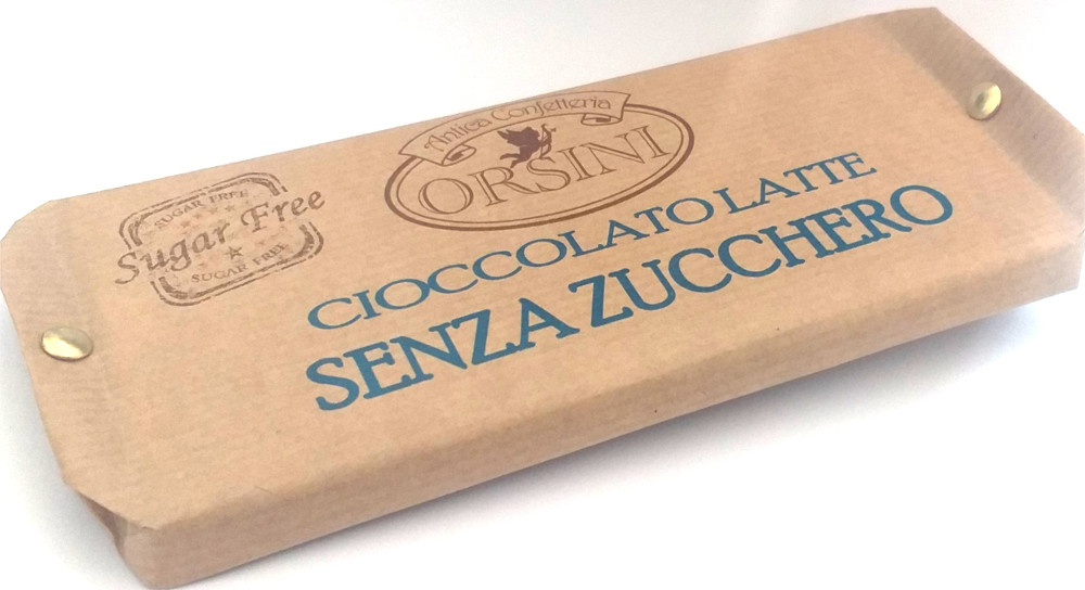 Barretta Di Cioccolato Al Latte Senza Zucchero
