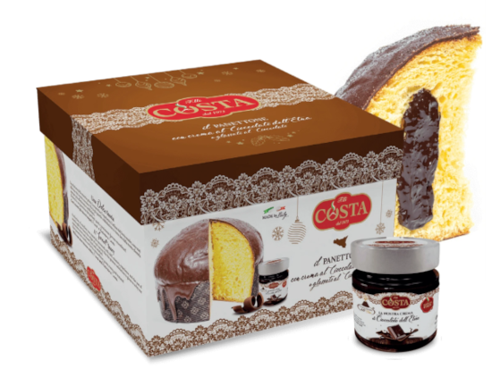 Panettone Con Crema Al Cioccolato Dell'Etna