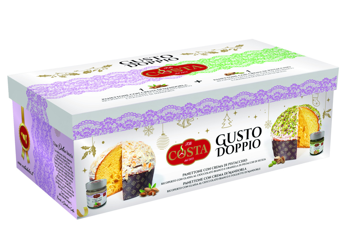 Panettone Gusto Doppio Mandorla E Pistacchio