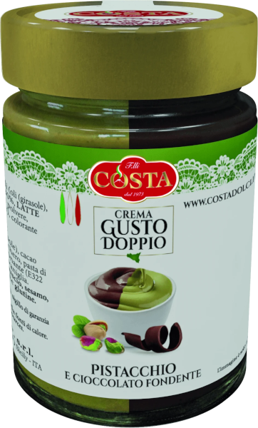 CREMA "GUSTO DOPPIO" PISTACCHIO E CIOCCOLATO FONDENTE