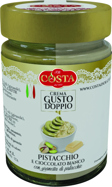 CREMA "GUSTO DOPPIO" PISTACCHIO E CIOCCOLATO BIANCO
