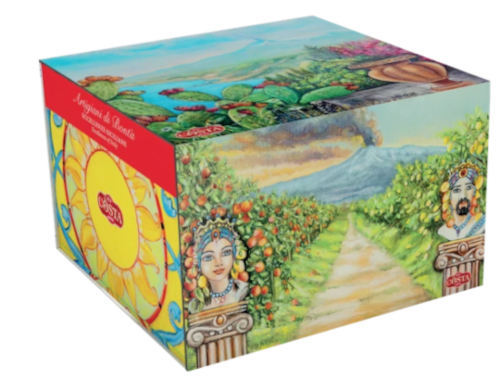 Panettone "Pistacchioso" Scatola Dipinti