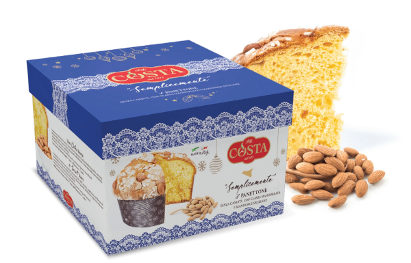 Panettone "Semplicemente" Con Glassa Mandorlata