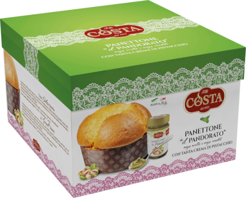 Panettone Senza Glassa Con Crema Pistacchio