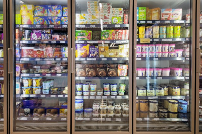 Packaged ice cream packaging