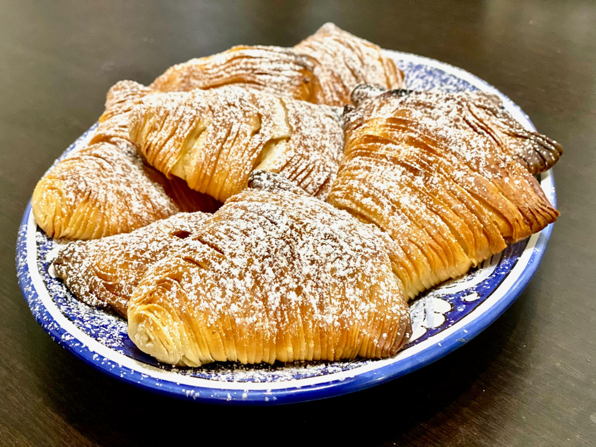 regional Italian food: sfogliatella from Naples, Campania